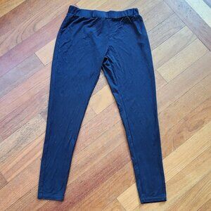 Forver 21 "I Love H81" Black Stretch Leggings Size Medium